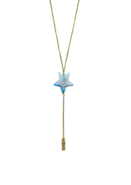 Golden blue star