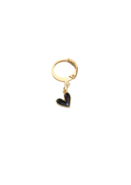 Golden mini black heart