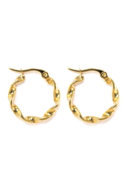 Golden chunky hoops