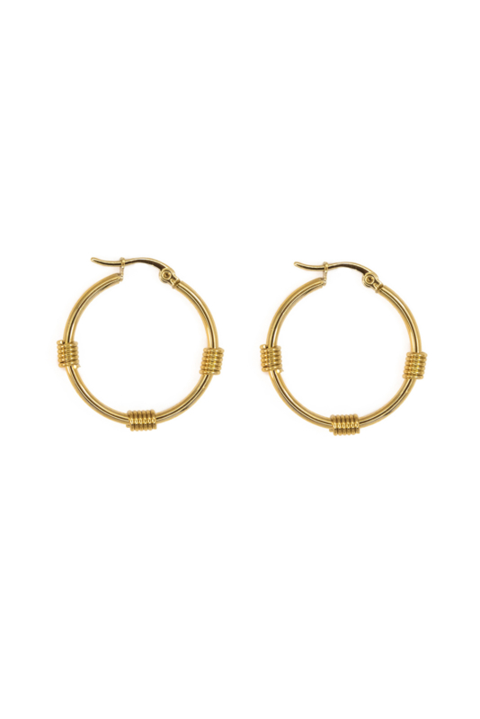 Golden ring hoops