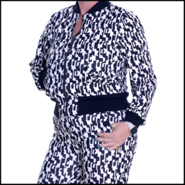 Jacket print black &white