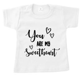 Shirtje 'you are my sweetheart'