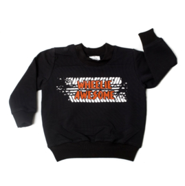 Sweater - Wheelie awesome met bandenspoor