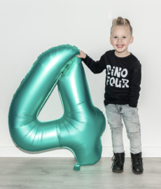 Longsleeve - Verjaardagsshirt - dino four - 4 jaar - dino thema