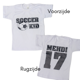 Shirtje - SOCCER KID + NAAM & RUGNUMMER