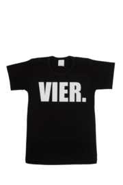 Shirtje - 'VIER.' - verjaardag 4 jaar