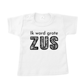 Shirtje - ik word grote ZUS - zwangerschapsaankondiging