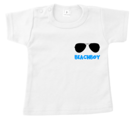 Shirtje - beachboy - neon blauw