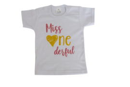Shirtje 'miss ONEderful'
