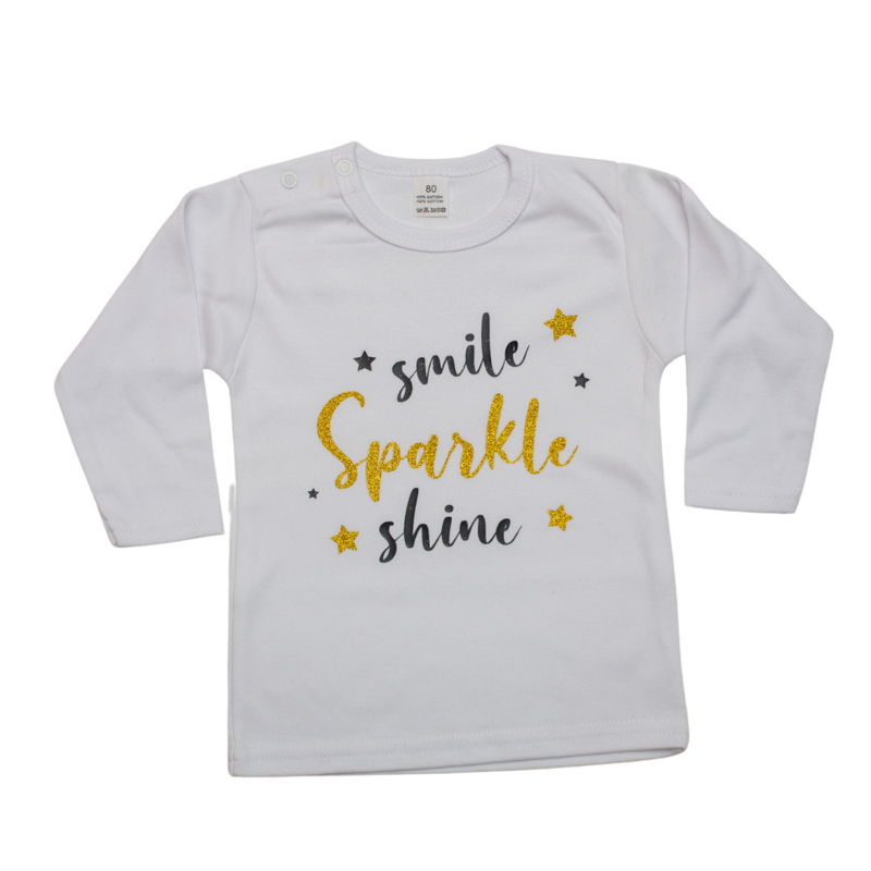 Shirtje - smile SPARKLE shine