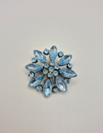 Blauwe broche