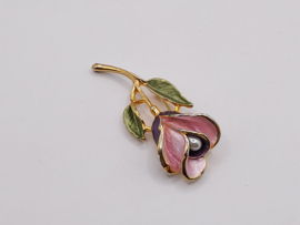 Roos broche VERKOCHT