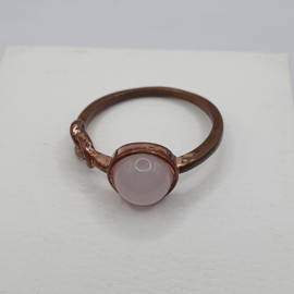 Koperkleurige ring
