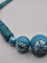 Houten kralenketting