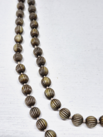 Bruine kralen ketting