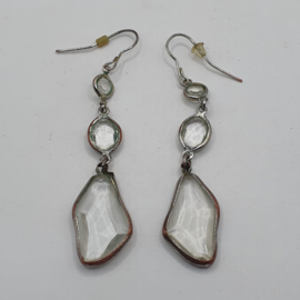 Oorbellen met glas