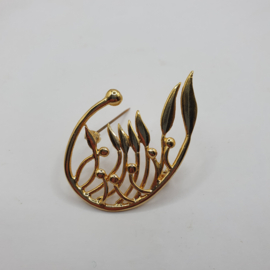Goudkleurige broche
