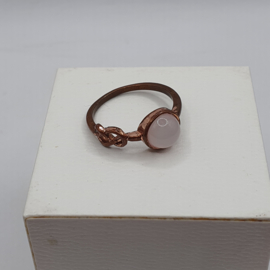 Koperkleurige ring