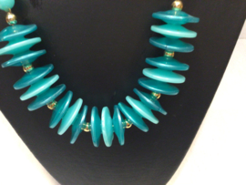 Turquoise ketting VERKOCHT