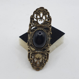 Lange bronzen ring