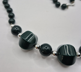 Groene kralen ketting