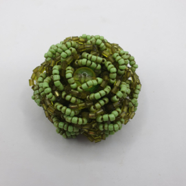 Groene retro broche