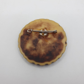 Oude broche van hoorn