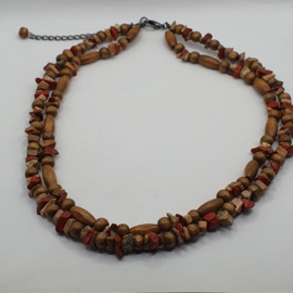 Split steentje ketting
