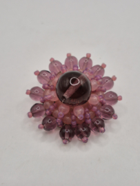 Broche met glazen kralen VERKOCHT