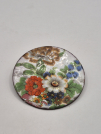 Geëmailleerde vintage broche