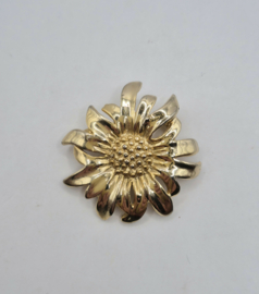 Jaren 50 zonnebloem broche