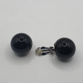 Oorclips zwarte bol