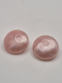 Roze vintage oorclips