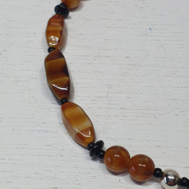 Ketting met glaskralen