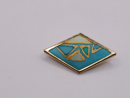 Broche met zijde VERKOCHT