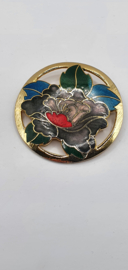 Cloisonne broche VERKOCHT