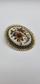 Broche met bloemen VERKOCHT