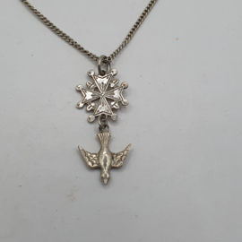 Ketting met Hugenoten kruisje VERKOCHT 