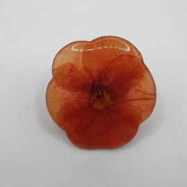 Broche met echte bloem VERKOCHT