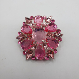 Roze broche VERKOCHT 
