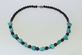 Turquoise ketting VERKOCHT