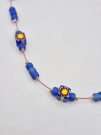Ketting met Millefiori glaskralen