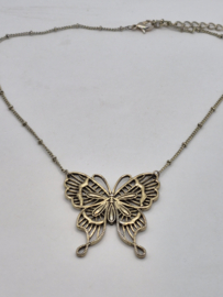 Ketting met vlinder hanger