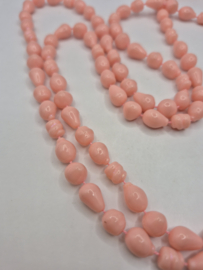 Roze vintage ketting