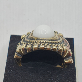 Koperen ring met steen