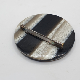 Antieke hoorn broche