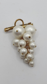 Druiventros parel broche VERKOCHT