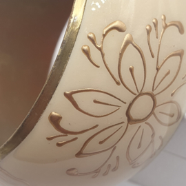 Crème en koperkleurige armband VERKOCHT