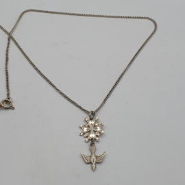 Ketting met Hugenoten kruisje VERKOCHT 