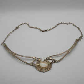 Collier met parelmoer VERKOCHT 